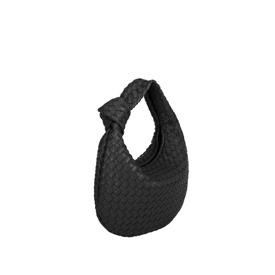 Drew Small Black Recycled Vegan Top Handle Bag