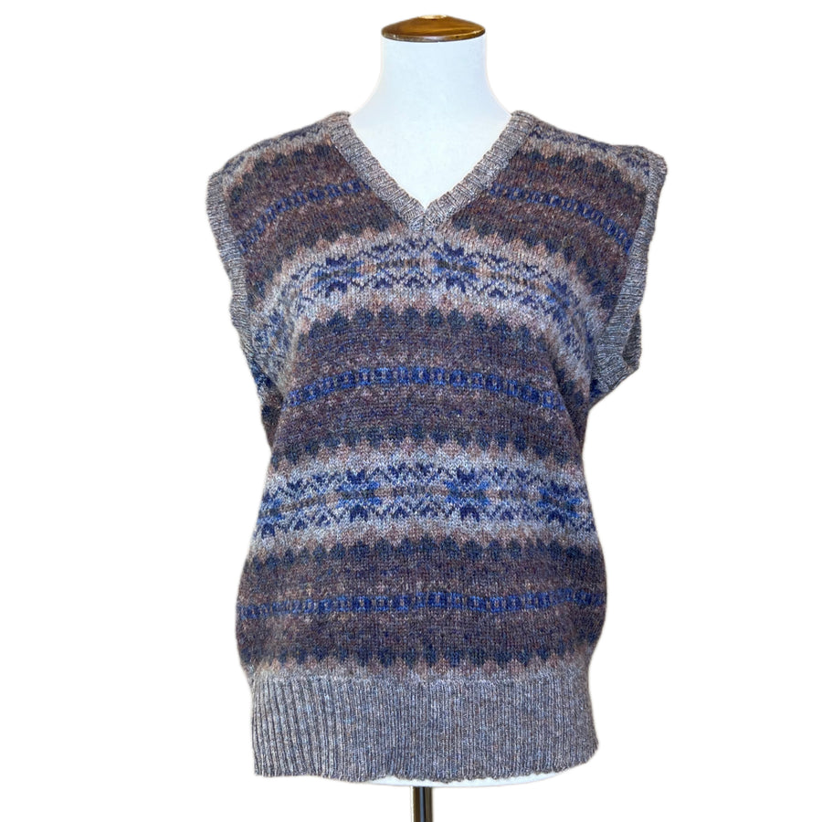 Lands end Wool Sweater Vest, 1980s, 44” Bust