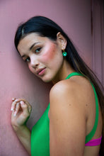 Load image into Gallery viewer, Deco Glam Medallion Oval Hoops Copper