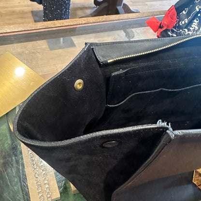 Krystal F - Celine Bicolor Trapeze Leather Bag