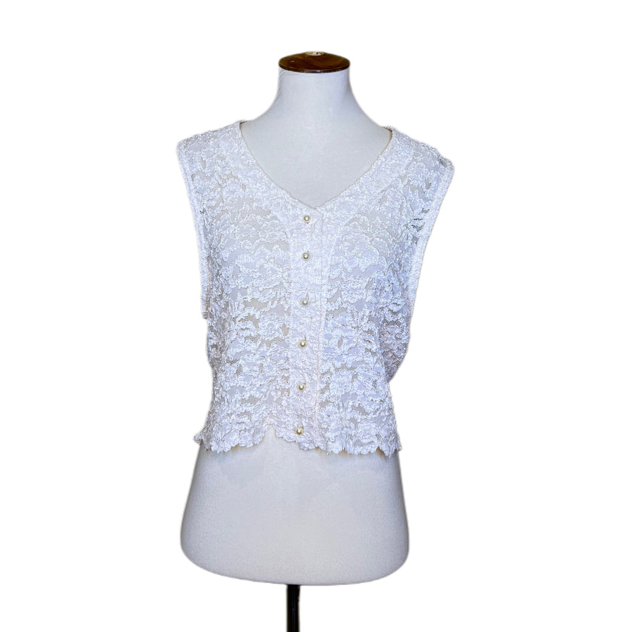Lace Vest, 1990’s, 38” Bust