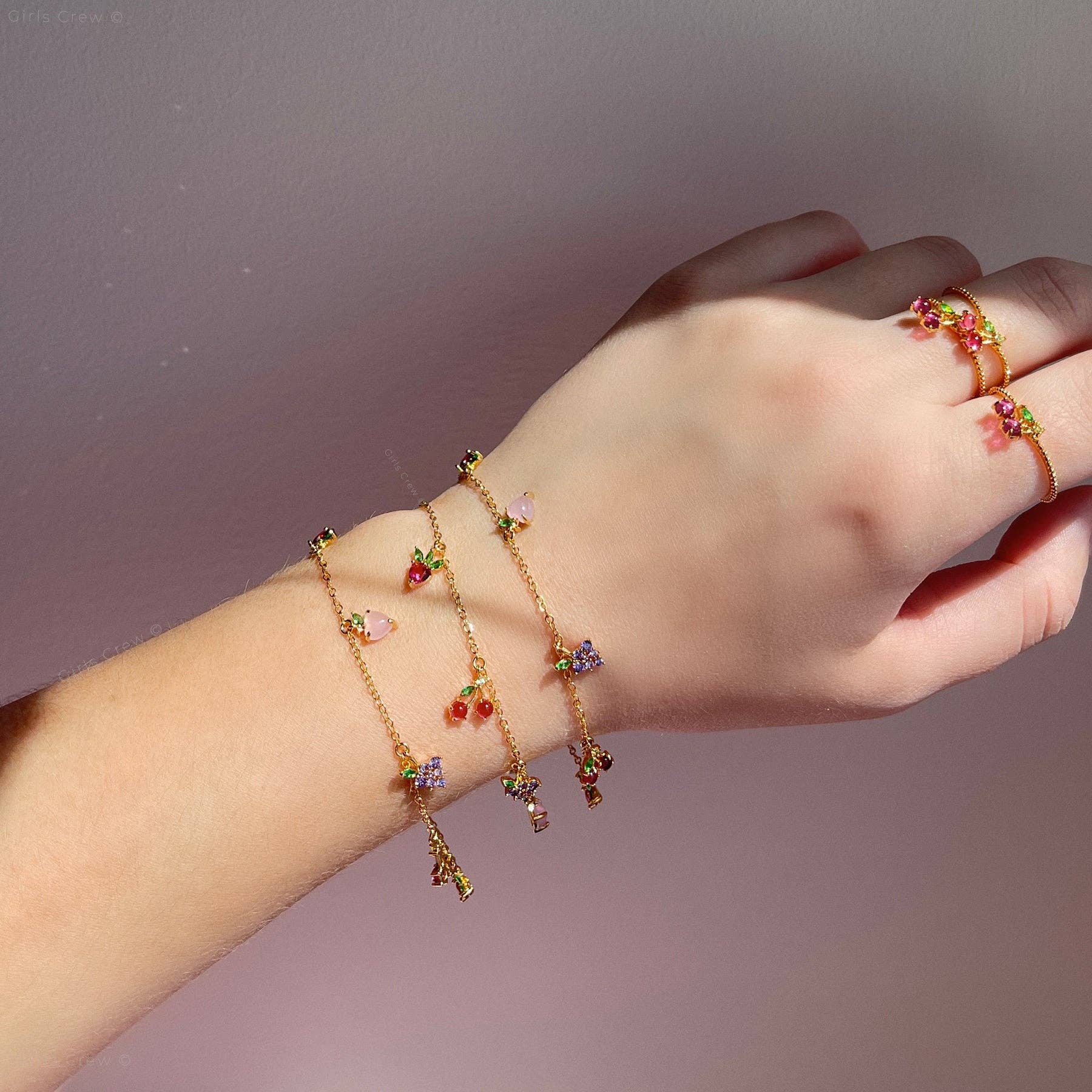 Fruit Basket Bracelet: Gold