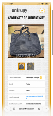 Prada Two-Way Shopper Tote Bag in Dark Blue Calf-Skin