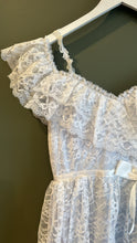 Load image into Gallery viewer, Janet - Tiered Lace 1970's Dress, 34" Bust, 26" Waist