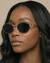 Load image into Gallery viewer, Blake Polarized Sunglasses: Black/Gold