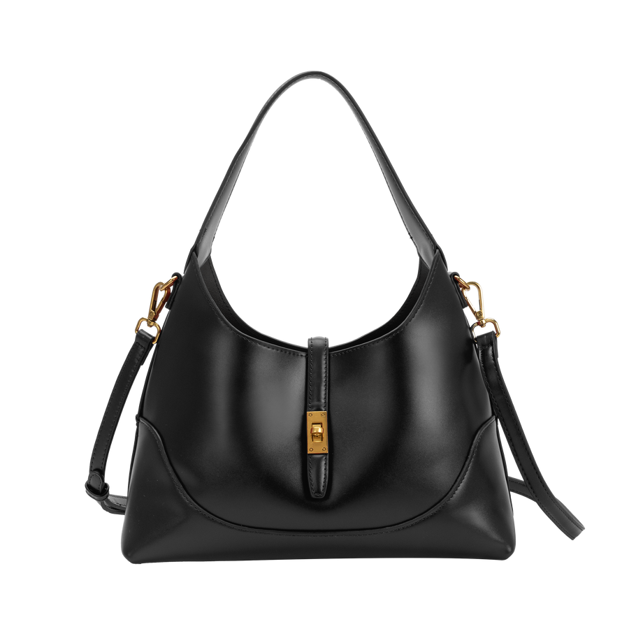 Caroline Black Recycled Vegan Shoulder Bag Pre-Order 9/30