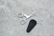 Gold-Tone or Silver Crane Scissors 3.5": Gold