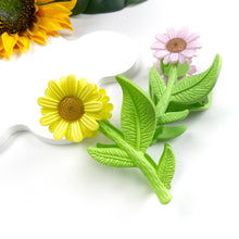 Load image into Gallery viewer, Sunflower flower style hair claw clip: Pink