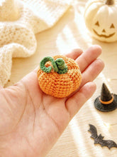 Load image into Gallery viewer, Handmade Mini Crochet, Keychain Desk Decor – 6 Designs: Style 5 (Spooky Boo)