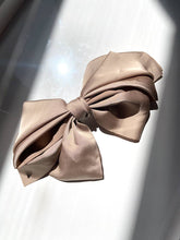 Load image into Gallery viewer, Giant Satin Bow Hair Clip: Pink