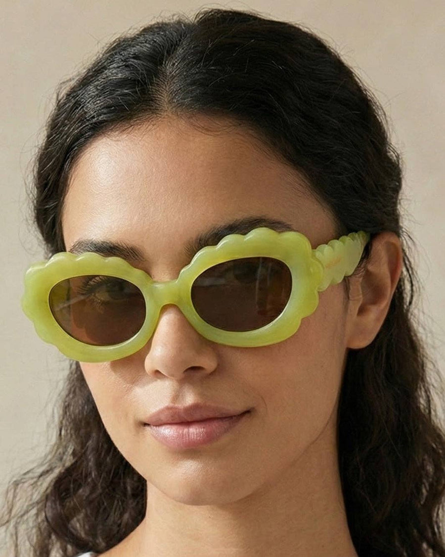 Lilah Polarized Sunglasses: Tan / Polarized + 100% UV Protection