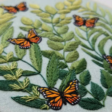 Load image into Gallery viewer, "Love Grows" butterfly hand embroidery kit
