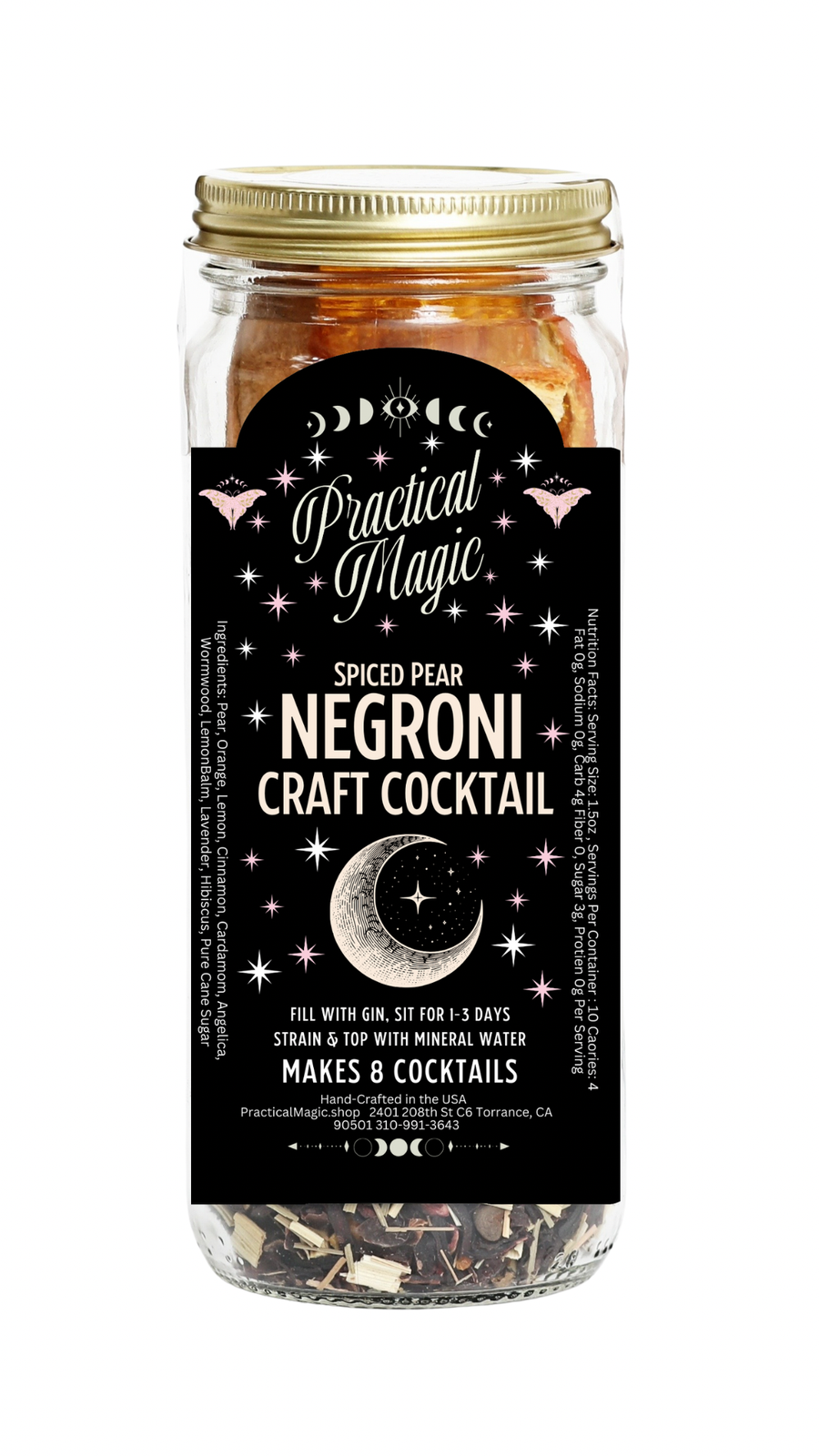 Negroni Craft Cocktail Infusion Kit - makes 4 - 8 drinks
