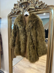 Feather Coat, 1970’s, 42” Bust