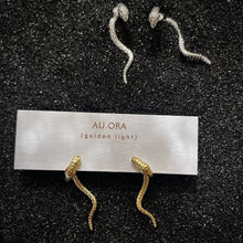 Load image into Gallery viewer, Serpentine Earrings: Gold