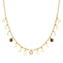 Load image into Gallery viewer, Moon Phase Necklace: 18K Gold Plated