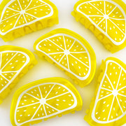 Vibrant Yellow Lemon Fruit Hair Claw Clip – Fresh & Cute: Yellow