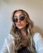Blake Polarized Sunglasses: Black/Gold