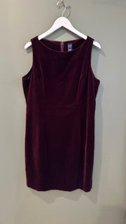 Red Velvet Dress, 1990s, 42” Bust