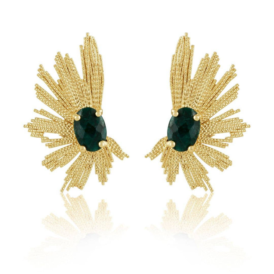 Marielle Earrings Emerald
