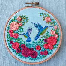 Load image into Gallery viewer, Summer Hummingbird Embroidery Kit