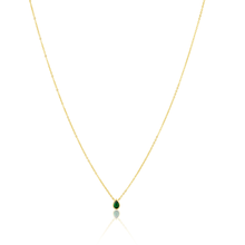 Load image into Gallery viewer, Ines Raindrop Necklace Emerald