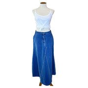 Denim Maxi Skirt, 1990’s, 30” Waist