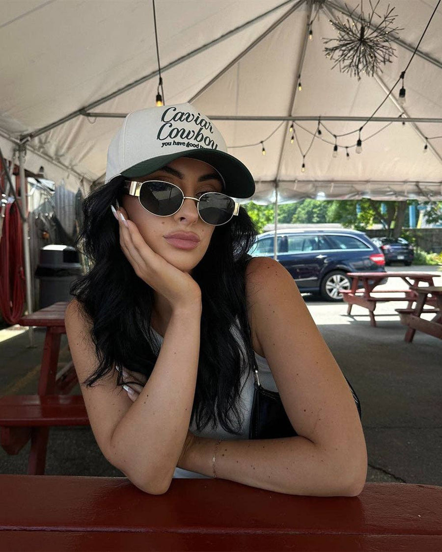 Elliott Polarized Sunglasses: Black/Gold