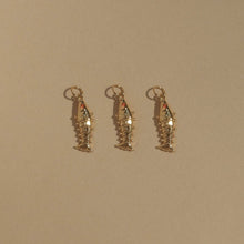 Load image into Gallery viewer, Izzy Fish Charm: Gold plate