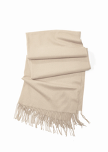 Load image into Gallery viewer, Cashmere All-in-one scarf + shawl + blanket for any Occasion: Black