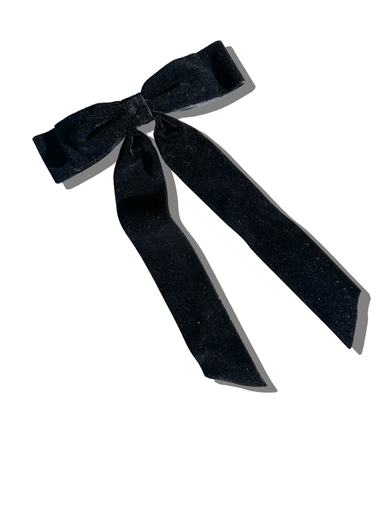 The Perfect Velvet Bow Barrette | Holiday Accessories: Red