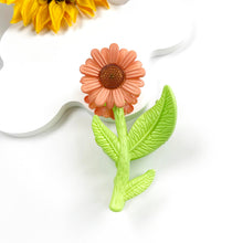Load image into Gallery viewer, Sunflower flower style hair claw clip: Pink