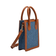 Load image into Gallery viewer, Roberta Denim Small Tote Bag