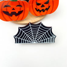 Load image into Gallery viewer, 3" Halloween Cute Bat Hair Clips: Spider wed