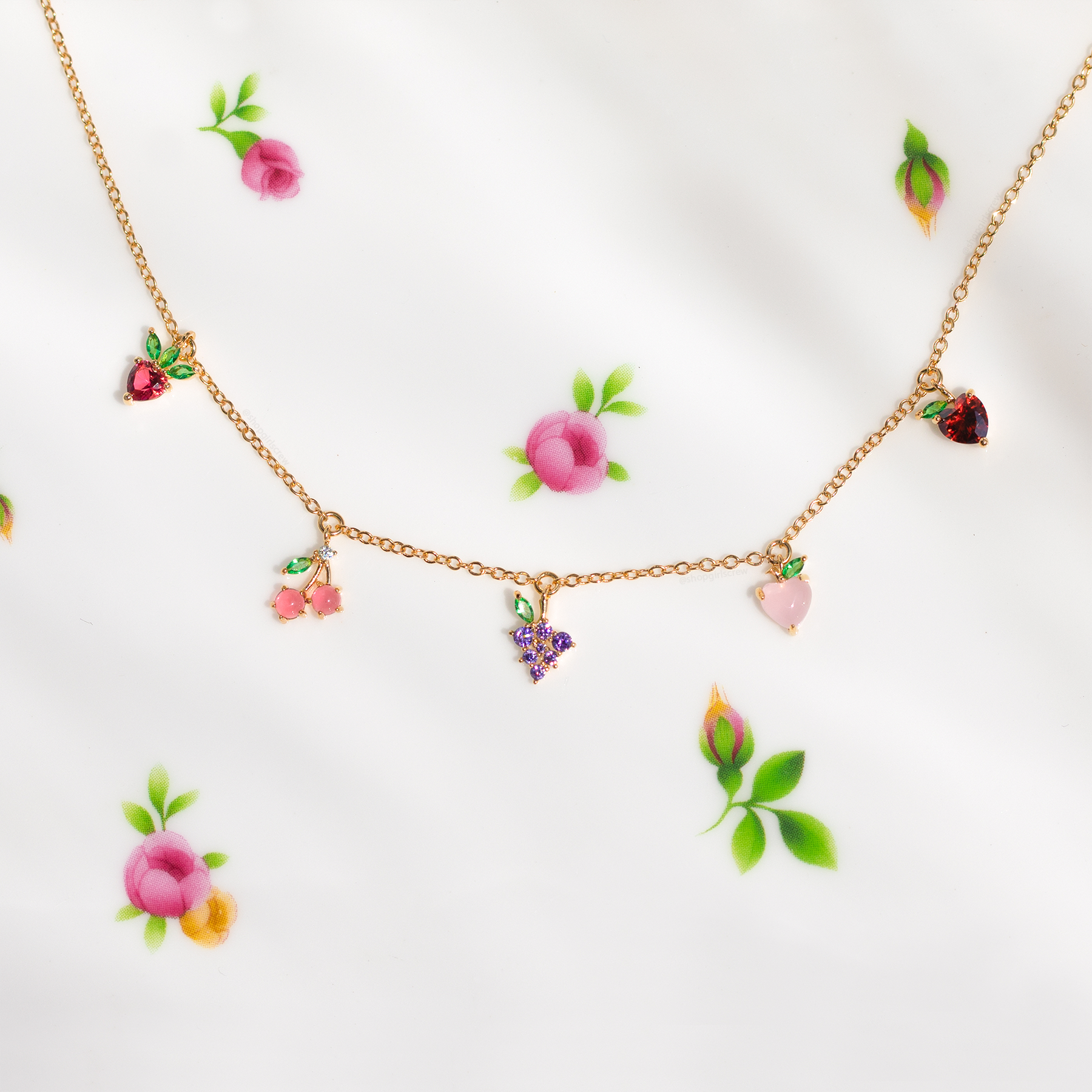 Fruit Basket Choker: Rose Gold