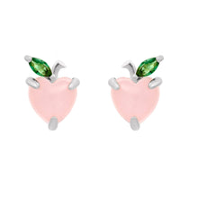 Load image into Gallery viewer, Peach Studs: Rose Gold