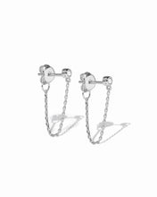 Load image into Gallery viewer, Chain Stud Earrings: Gold