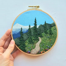 Load image into Gallery viewer, "Happy Trails" Landscape Embroidery Kit