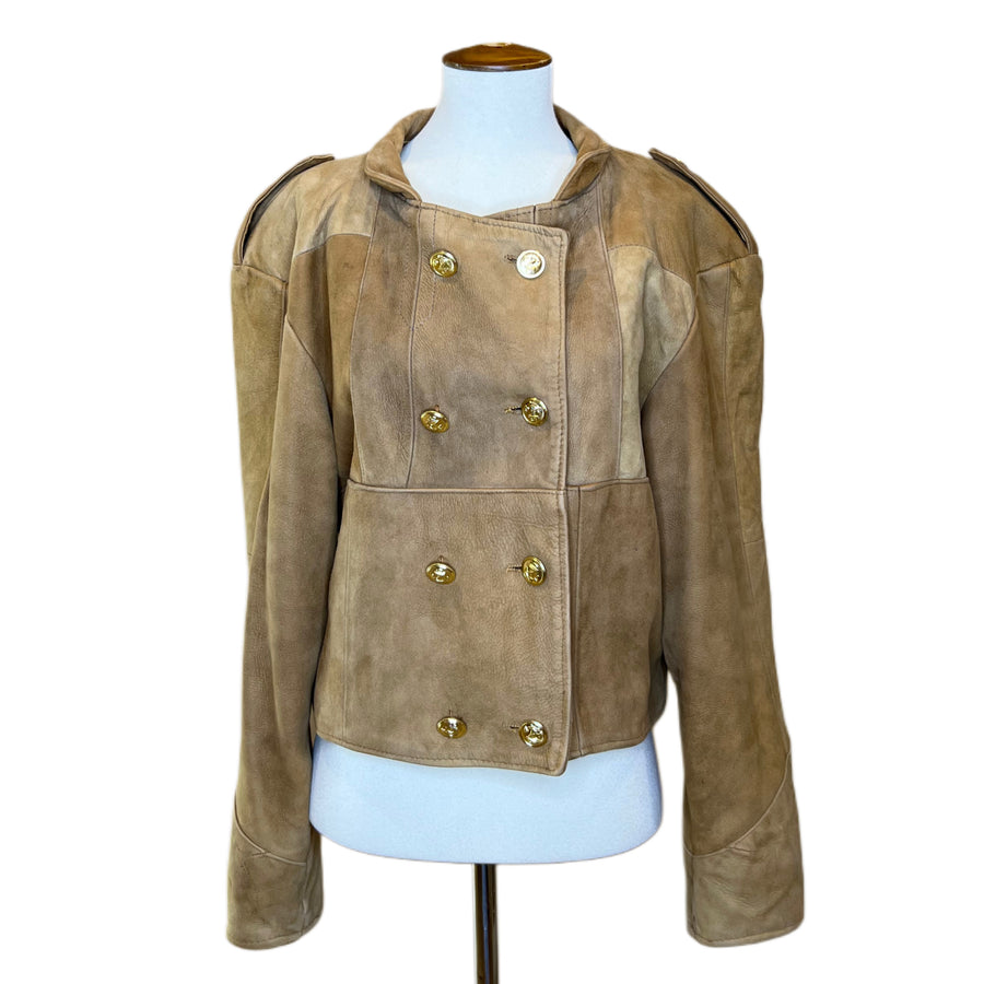 Suede Tan Jacket, 2000’s, 38” Bust, as is