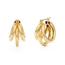 Load image into Gallery viewer, Vintage Style Triple Hoop Earring