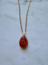 Load image into Gallery viewer, Boheme Gemstone Pendant Necklace: Rose Quartz + Tourmaline CZ