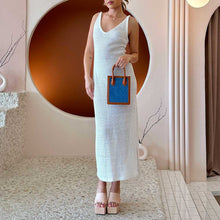 Load image into Gallery viewer, Roberta Denim Small Tote Bag