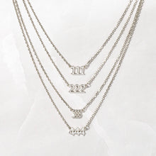 Load image into Gallery viewer, Ready to Ship Angel Number Necklace: 222 / Gold