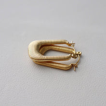 Load image into Gallery viewer, Luna Hoops | Gold Textured Hoops