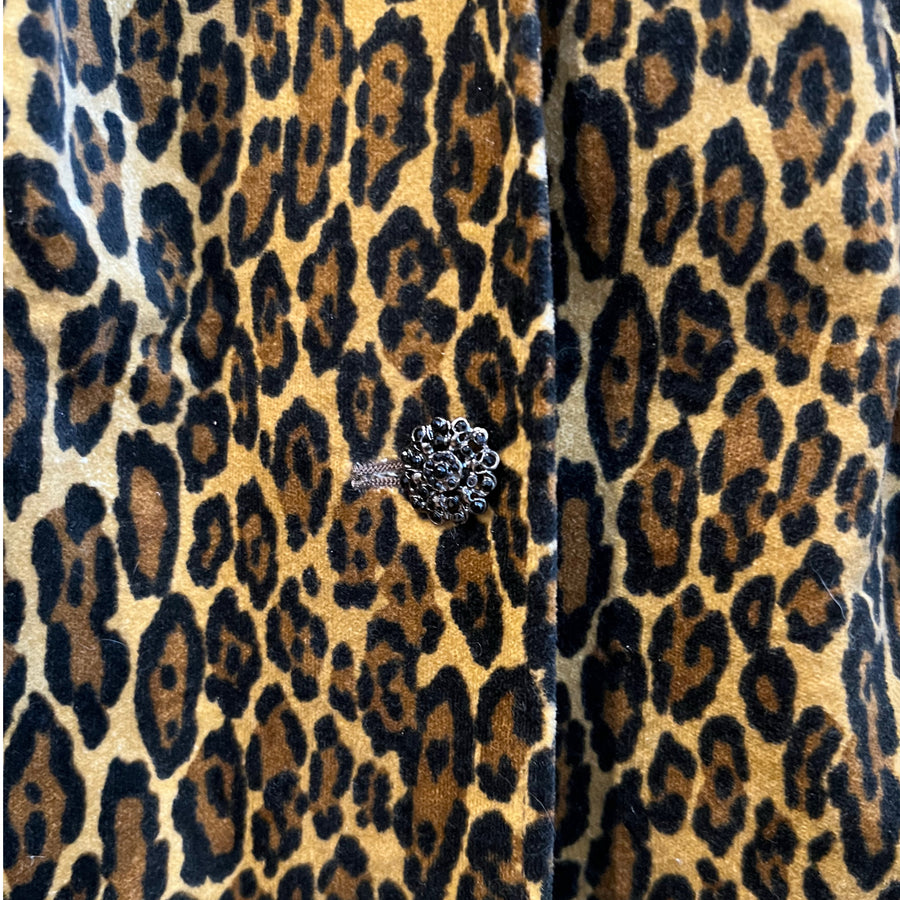 Cheetah Print Blazer, 1990s, 46” Bust