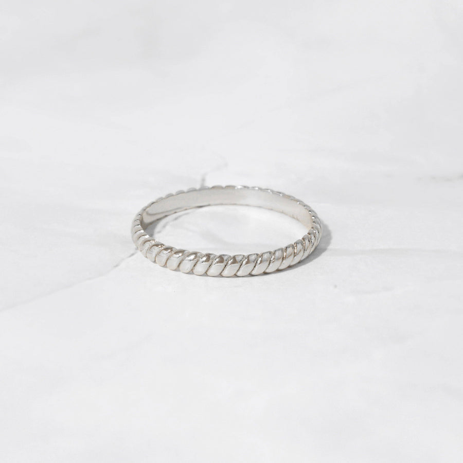 Stacking Rope Ring: Gold / 6