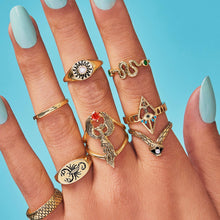 Load image into Gallery viewer, Cobra Ring: 18K Gold Plated Stainless Steel / 7