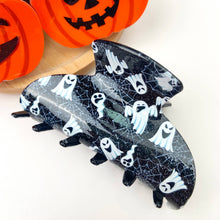 Load image into Gallery viewer, 3.4 inch Halloween pumpkin hair clip: Ghost