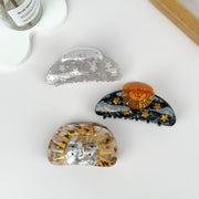 Sun Series Acetate Hair Claw Clip: Black