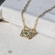 Load image into Gallery viewer, Stainless Steel Evil Eye Bar Necklace: Protection Jewelry